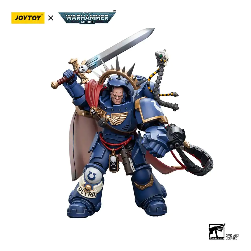 Warhammer 40k 1/18 Ultramarines Captain in Gravis Armour akciófigura 12 cm termékfotó
