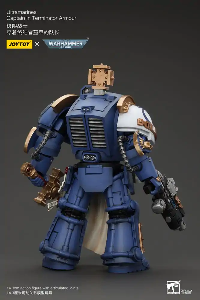 Warhammer 40k 1/18 Ultramarines Captain In Terminator Armour akciófigura 14 cm termékfotó