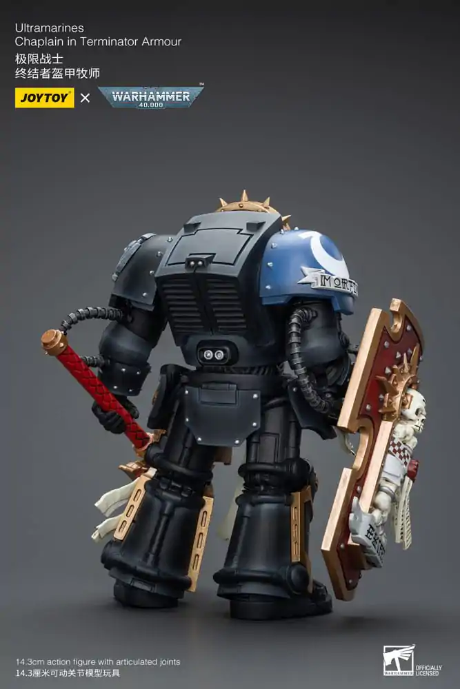 Warhammer 40k 1/18 Ultramarines Chaplain in Terminator Armour akciófigura 12 cm termékfotó