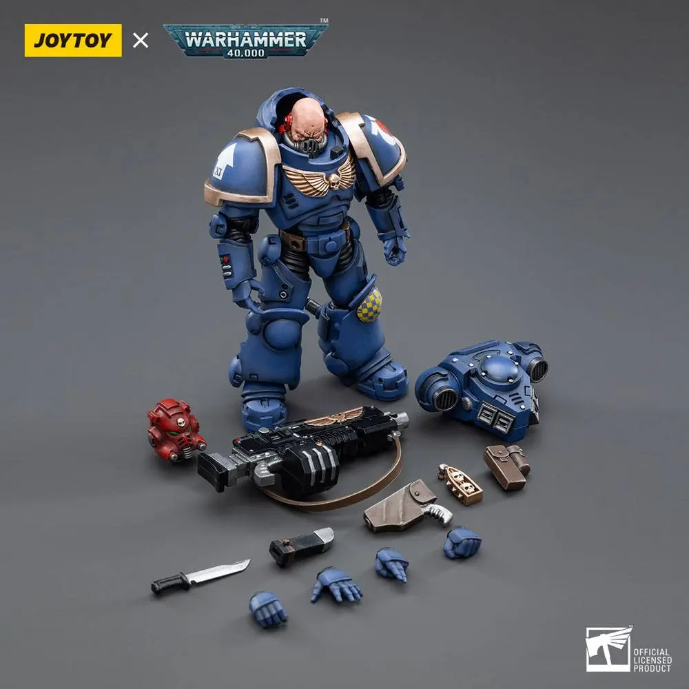 Warhammer 40k 1/18 Ultramarines Heavy Intercessor Aetus Gardane akciófigura 13 cm termékfotó
