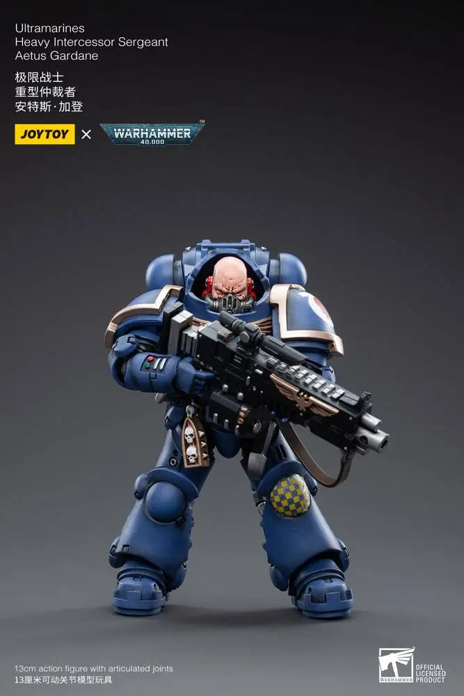 Warhammer 40k 1/18 Ultramarines Heavy Intercessor Aetus Gardane akciófigura 13 cm termékfotó