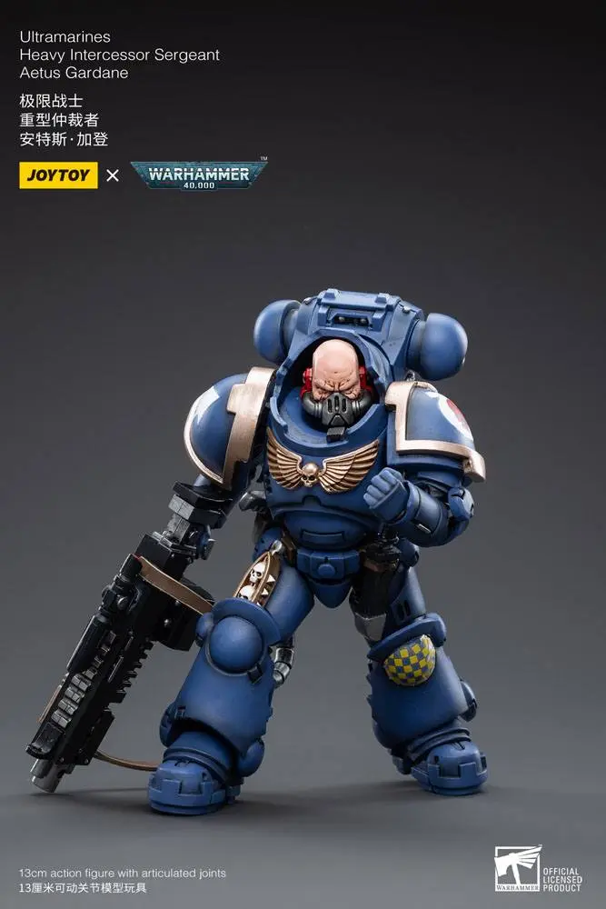 Warhammer 40k 1/18 Ultramarines Heavy Intercessor Aetus Gardane akciófigura 13 cm termékfotó