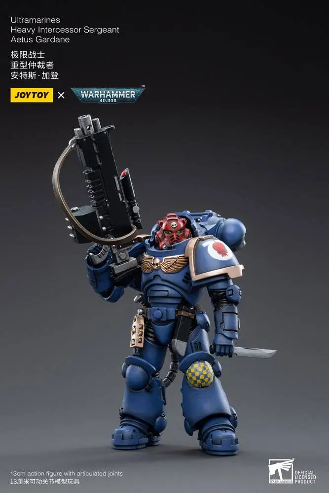 Warhammer 40k 1/18 Ultramarines Heavy Intercessor Aetus Gardane akciófigura 13 cm termékfotó