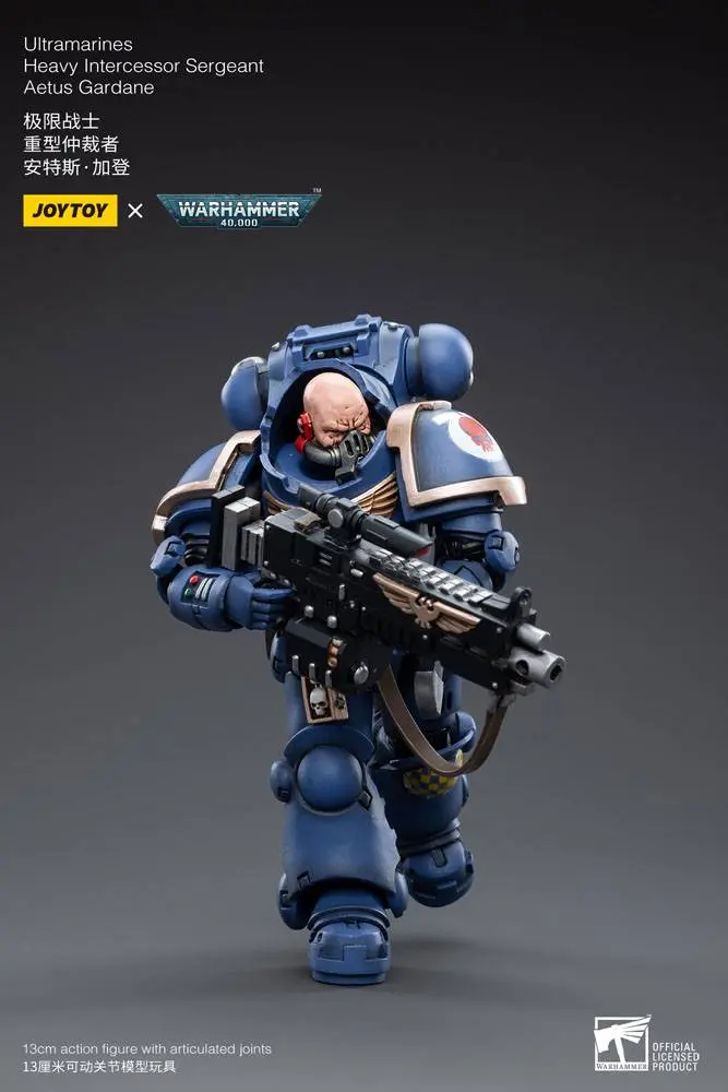 Warhammer 40k 1/18 Ultramarines Heavy Intercessor Aetus Gardane akciófigura 13 cm termékfotó