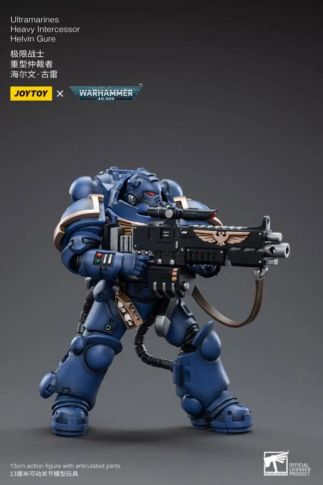 Warhammer 40k 1/18 Ultramarines Heavy Intercessor Helvin Gure akciófigura 13 cm termékfotó