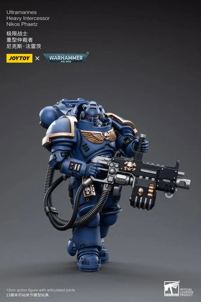 Warhammer 40k 1/18 Ultramarines Heavy Intercessor Nikos Phaetz akciófigura 13 cm termékfotó