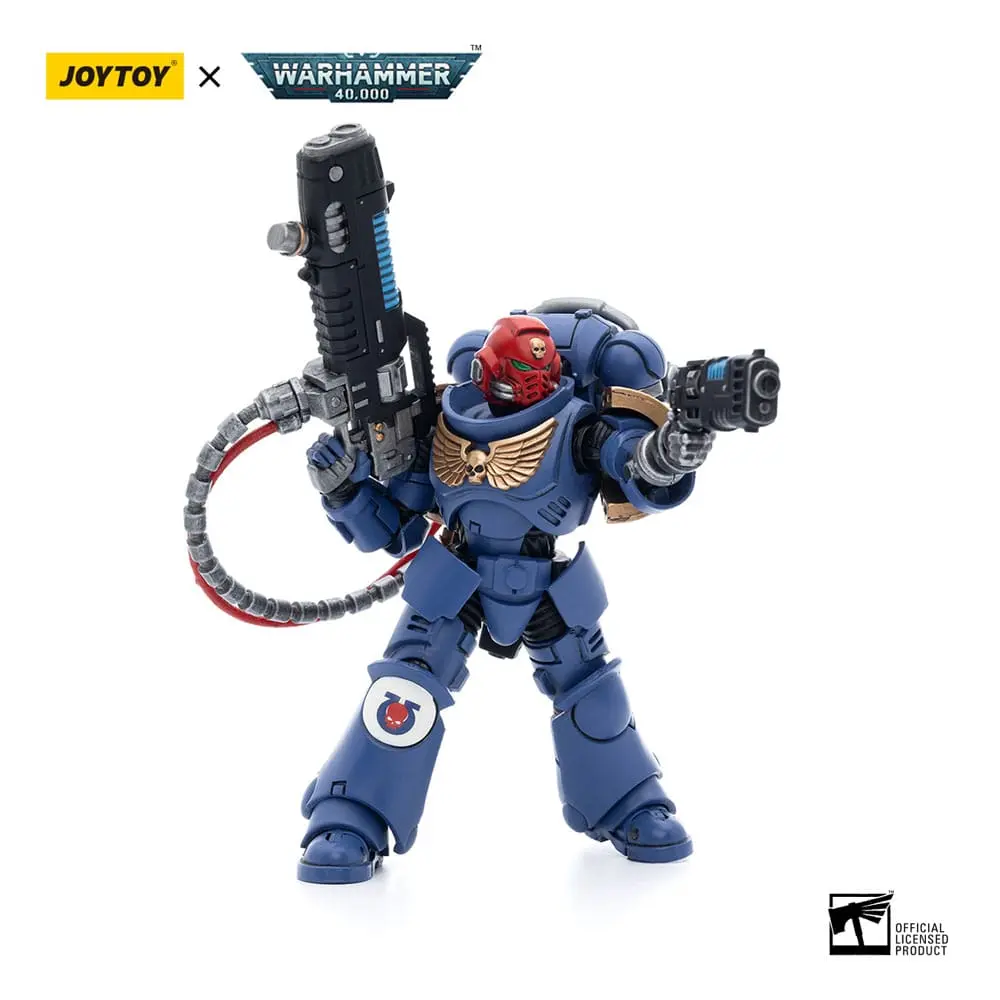 Warhammer 40k 1/18 Ultramarines Hellblasters Sergeant Ulaxes akciófigura 12 cm termékfotó