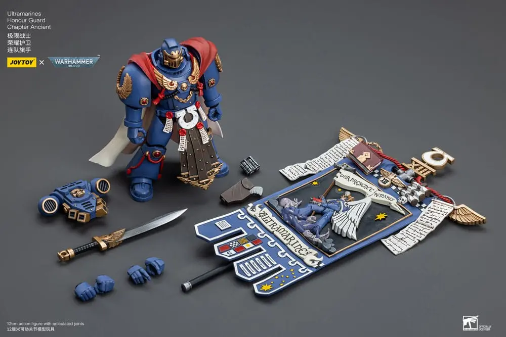 Warhammer 40k 1/18 Ultramarines Honour Guard Chapter Ancient akciófigura 12 cm termékfotó