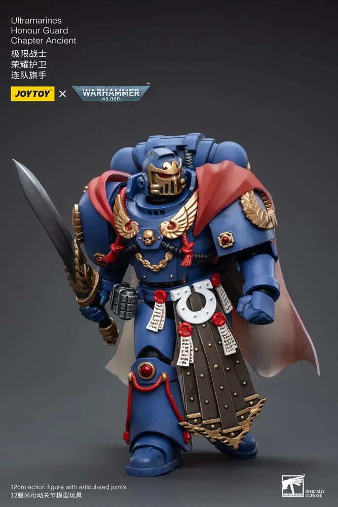 Warhammer 40k 1/18 Ultramarines Honour Guard Chapter Ancient akciófigura 12 cm termékfotó