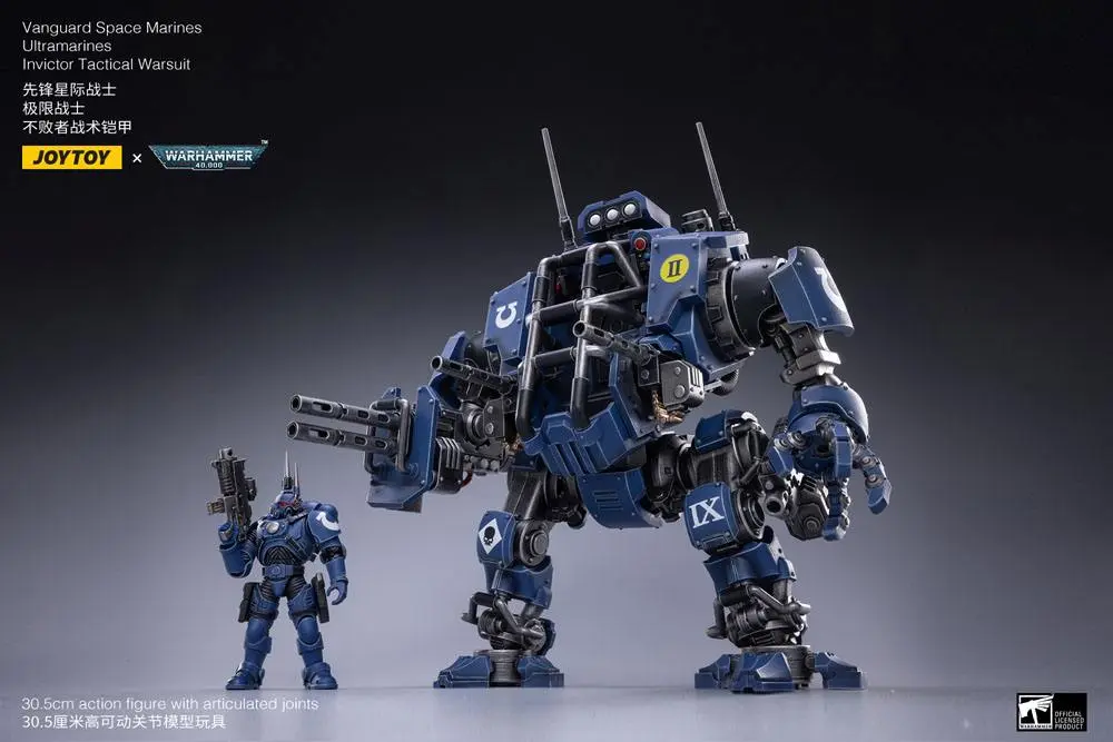 Warhammer 40k 1/18 Ultramarines Invictor Tactical Warsuit akciófigura 22 cm termékfotó