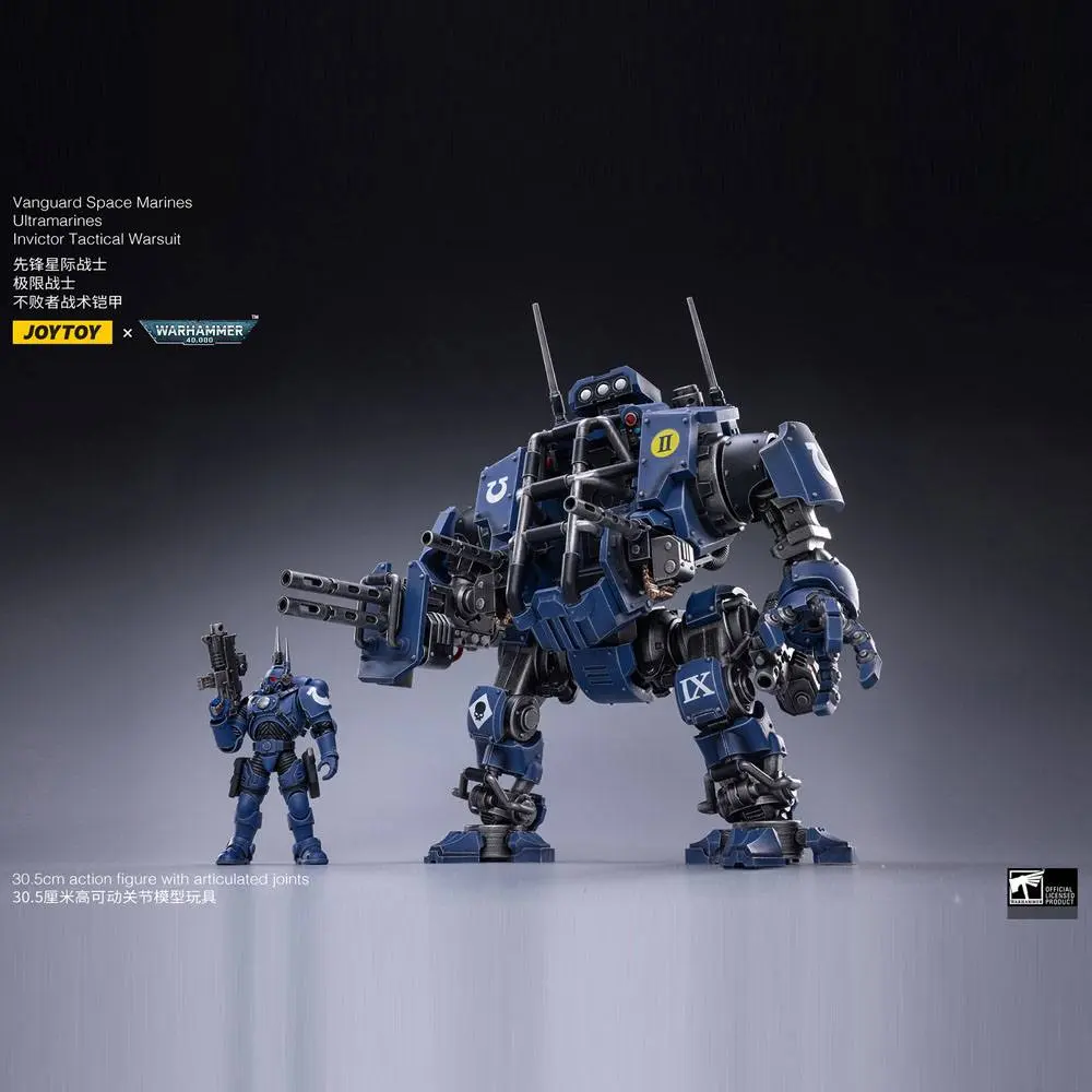 Warhammer 40k 1/18 Ultramarines Invictor Tactical Warsuit akciófigura 22 cm termékfotó