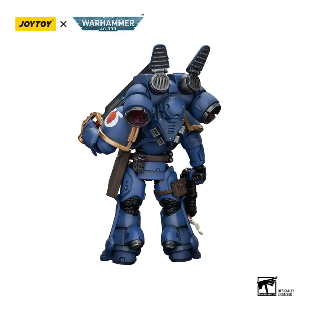 Warhammer 40k 1/18 Ultramarines Jump Pack Intercessors Sergeant With Plasma Pistol And Power Sword akciófigura 12 cm termékfotó