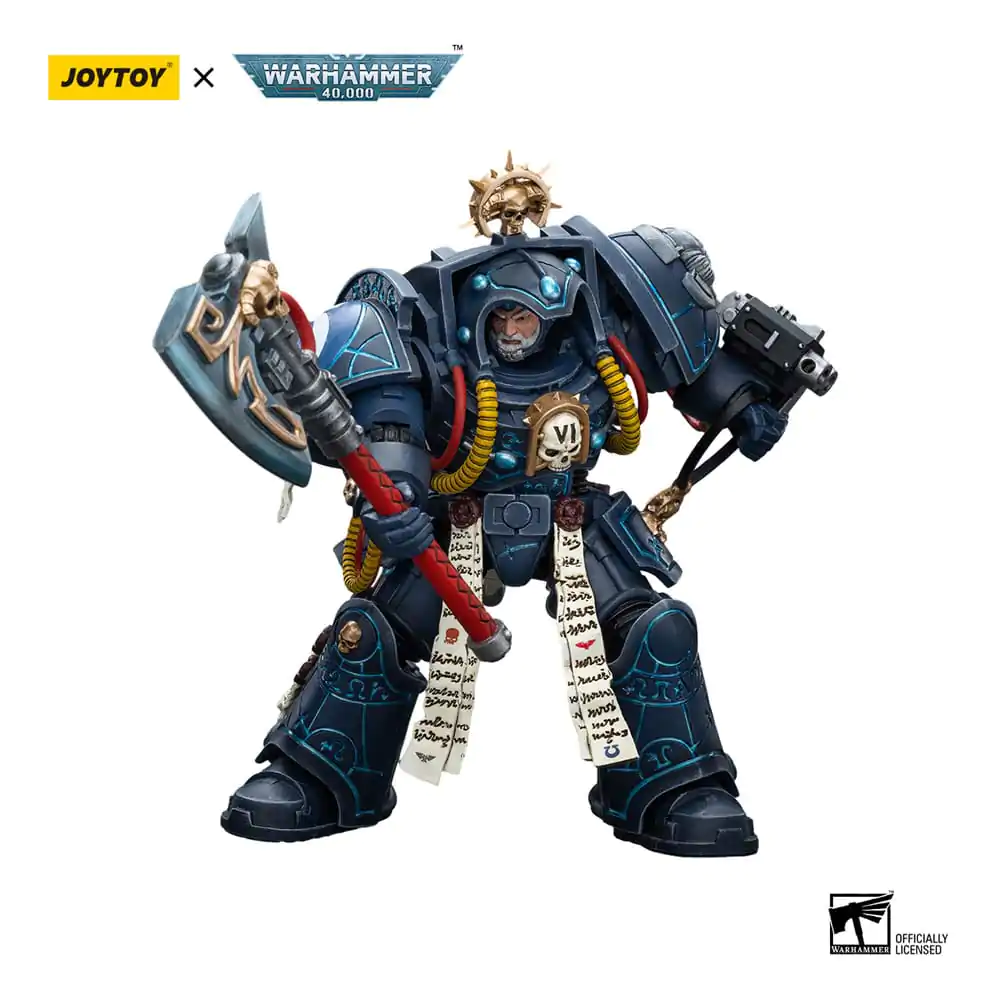 Warhammer 40k 1/18 Ultramarines Librarian in Terminator Armour akciófigura 12 cm termékfotó