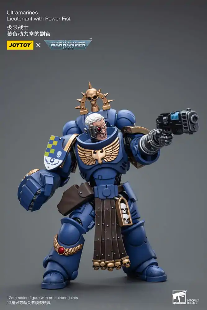 Warhammer 40k 1/18 Ultramarines Lieutenant with Power Fist akciófigura 12 cm termékfotó
