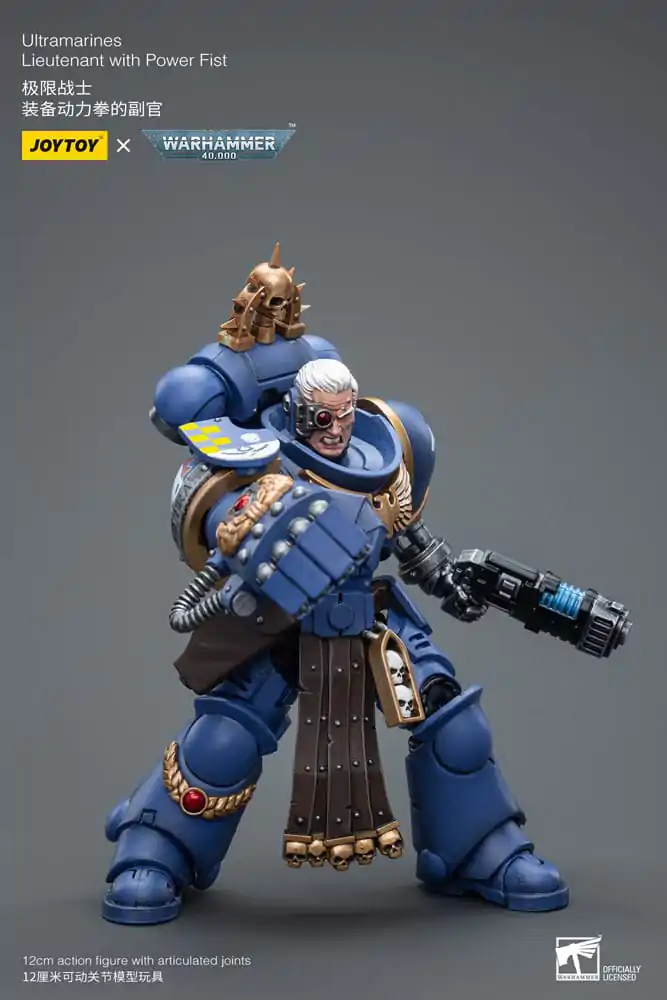 Warhammer 40k 1/18 Ultramarines Lieutenant with Power Fist akciófigura 12 cm termékfotó