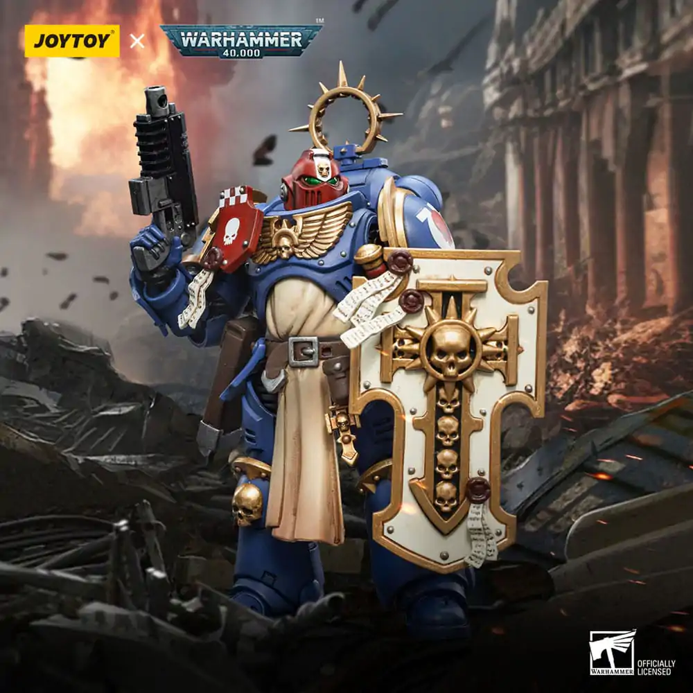 Warhammer 40k 1/18 Ultramarines Bladeguard Veteran Brother Sergeant Proximo akciófigura 12 cm termékfotó