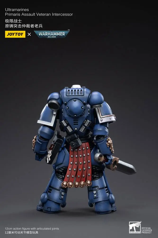 Warhammer 40k 1/18 Ultramarines Primaris Assault Veteran Intercessor akciófigura 12 cm termékfotó