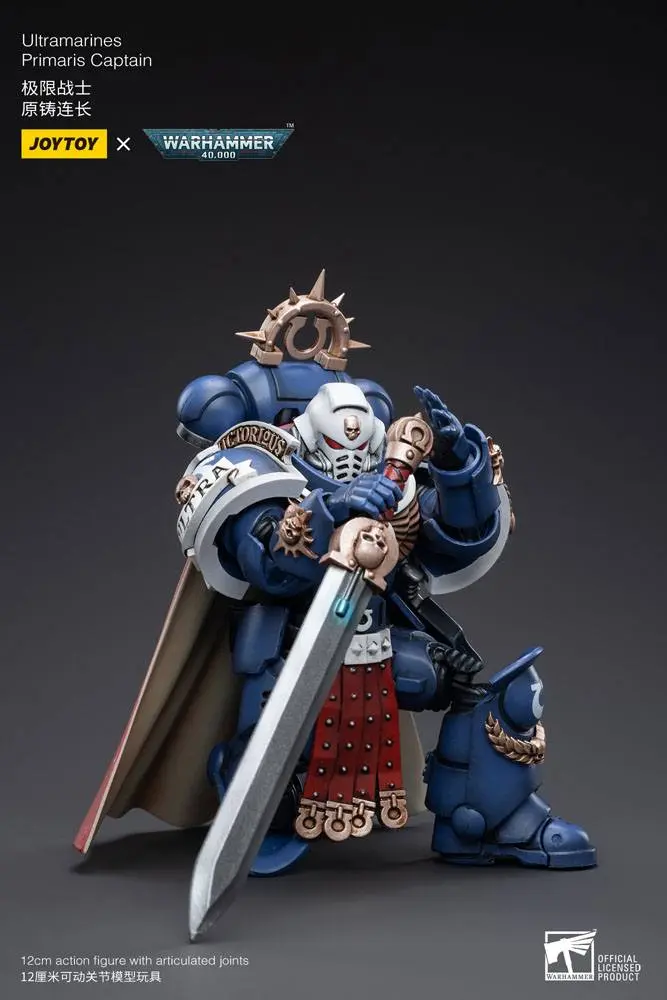 Warhammer 40k 1/18 Ultramarines Primaris Captain akciófigura 12 cm termékfotó
