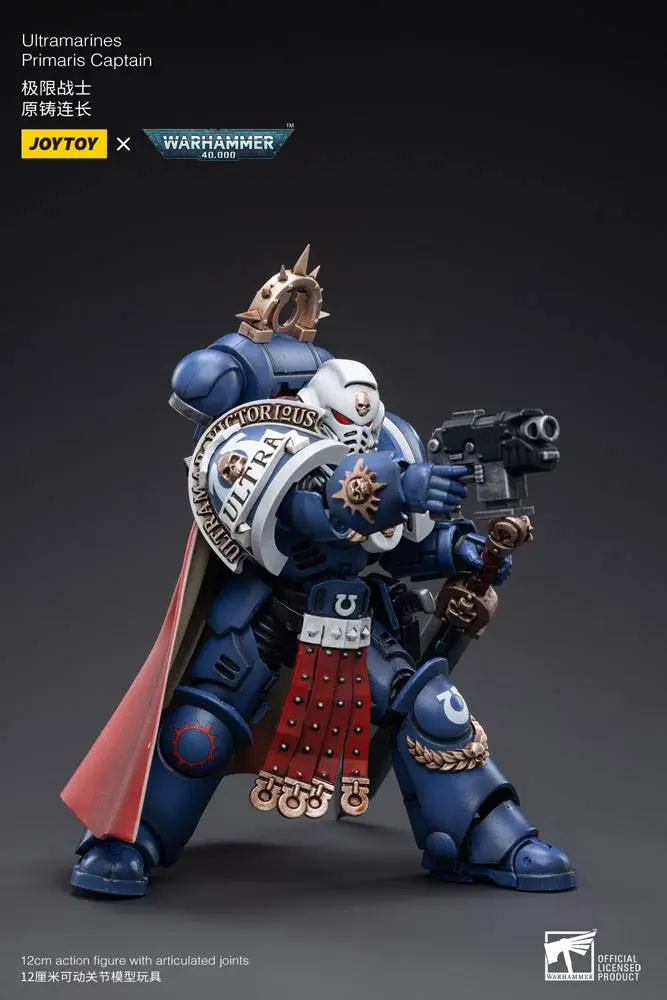 Warhammer 40k 1/18 Ultramarines Primaris Captain akciófigura 12 cm termékfotó