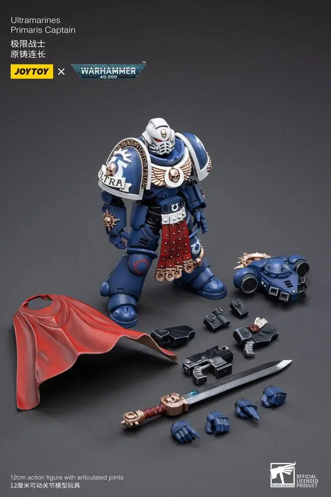 Warhammer 40k 1/18 Ultramarines Primaris Captain akciófigura 12 cm termékfotó