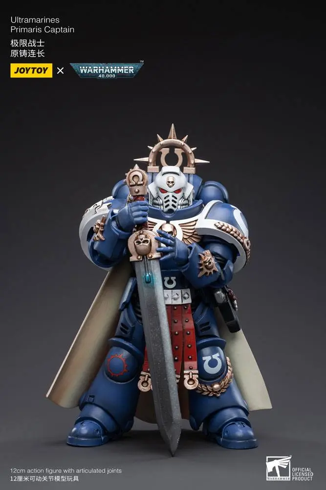 Warhammer 40k 1/18 Ultramarines Primaris Captain akciófigura 12 cm termékfotó