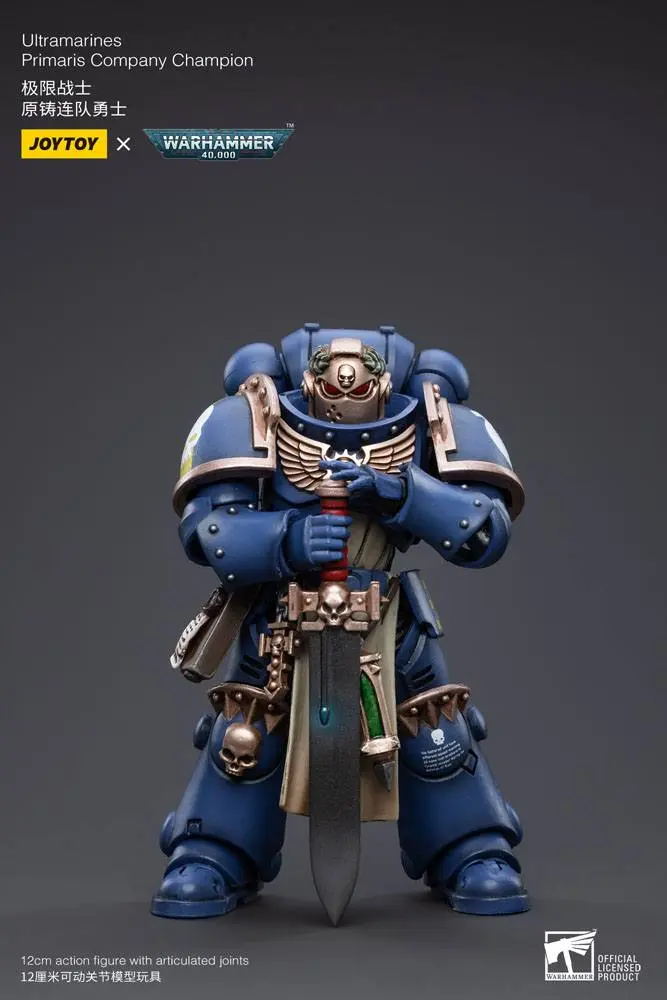 Warhammer 40k 1/18 Ultramarines Primaris Company Champion akciófigura 12 cm termékfotó