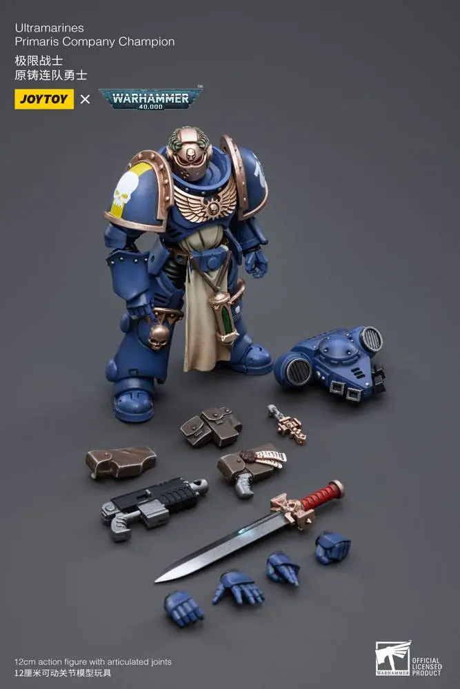 Warhammer 40k 1/18 Ultramarines Primaris Company Champion akciófigura 12 cm termékfotó