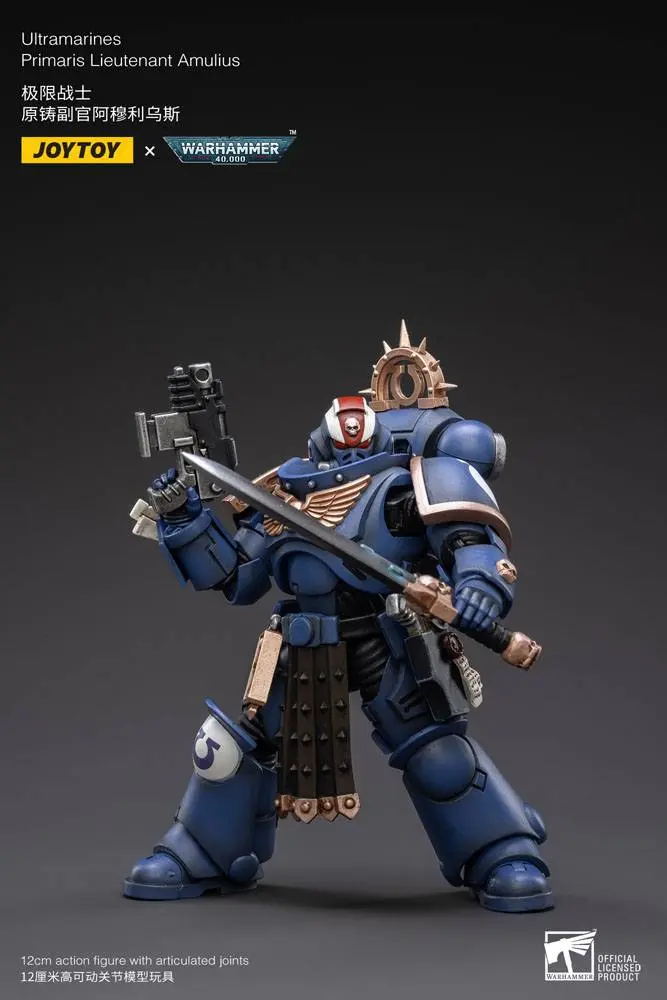 Warhammer 40k 1/18 Ultramarines Primaris Lieutenant Amulius akciófigura 12 cm termékfotó