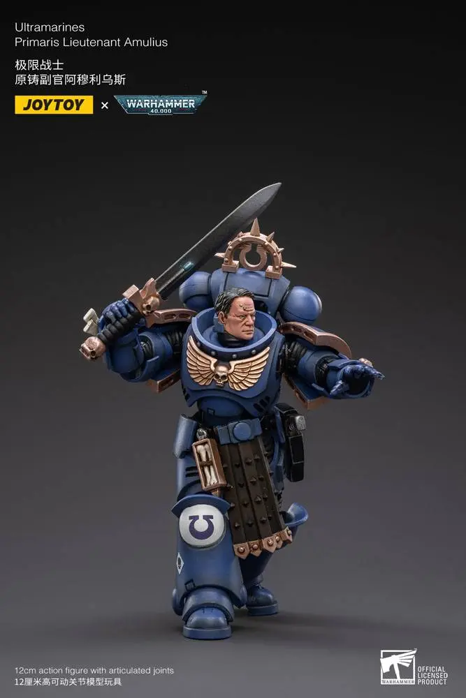 Warhammer 40k 1/18 Ultramarines Primaris Lieutenant Amulius akciófigura 12 cm termékfotó