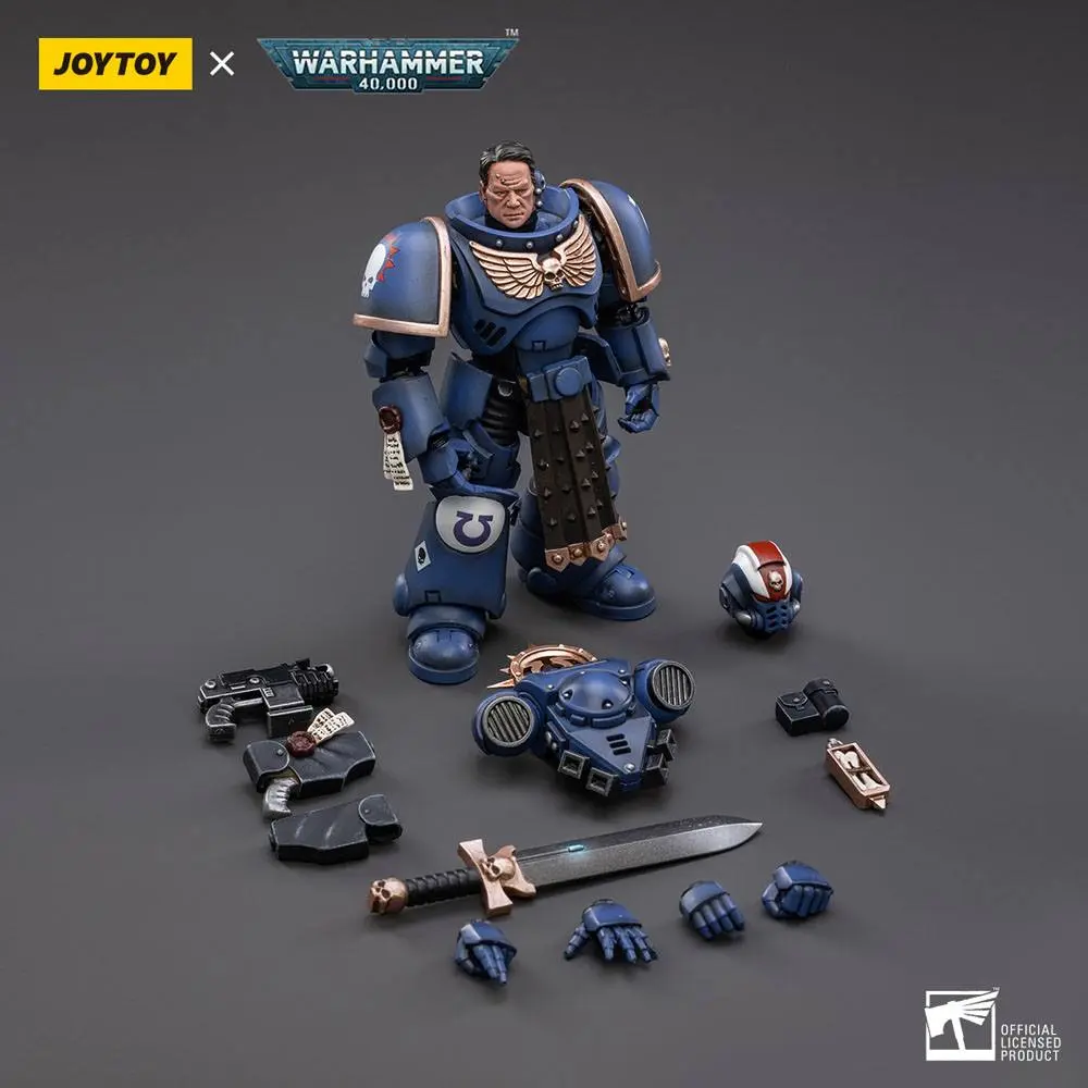 Warhammer 40k 1/18 Ultramarines Primaris Lieutenant Amulius akciófigura 12 cm termékfotó