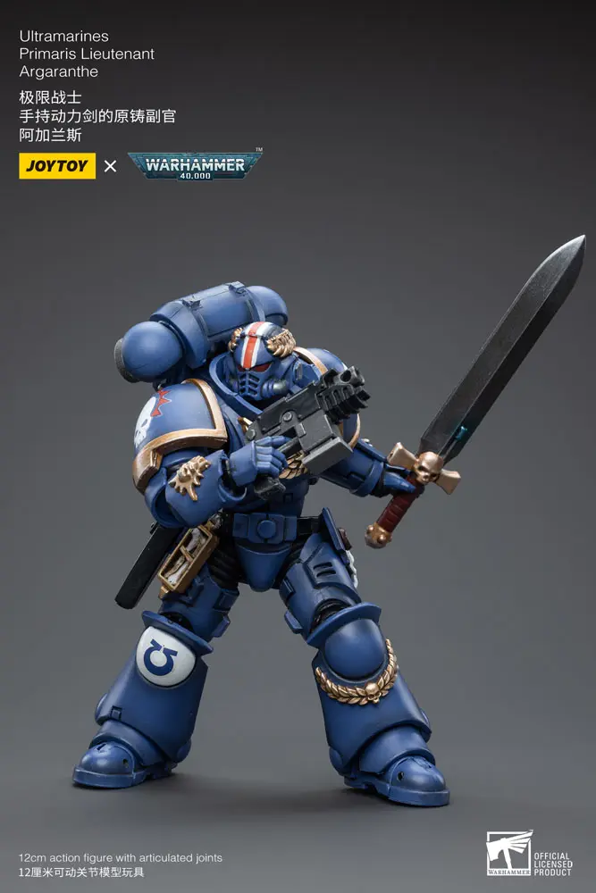 Warhammer 40k 1/18 Ultramarines Primaris Lieutenant Argaranthe akciófigura 12 cm termékfotó