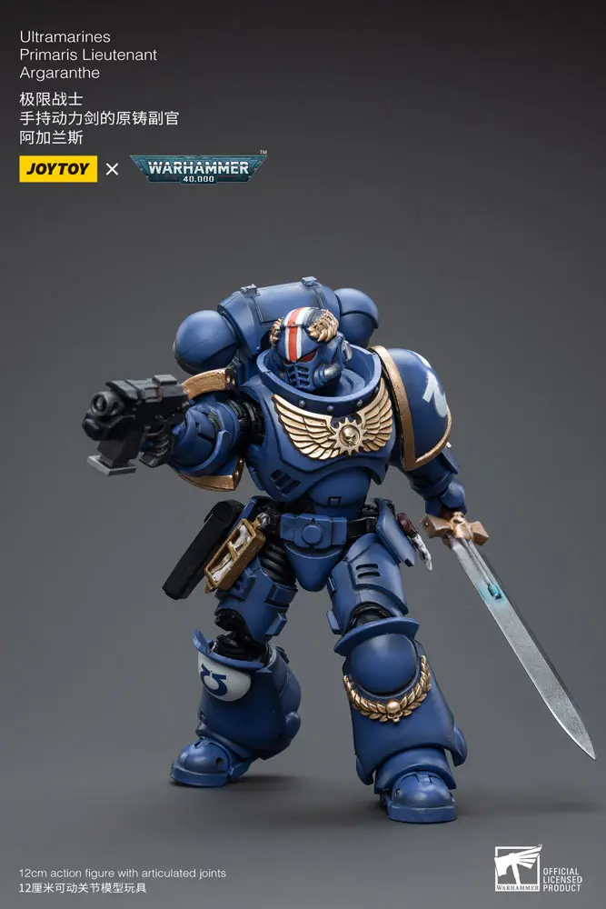 Warhammer 40k 1/18 Ultramarines Primaris Lieutenant Argaranthe akciófigura 12 cm termékfotó