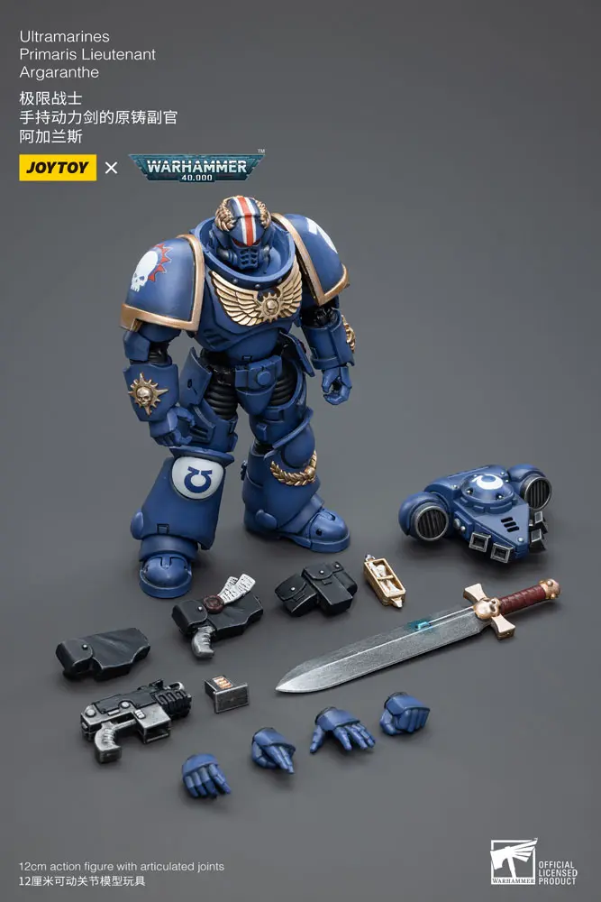 Warhammer 40k 1/18 Ultramarines Primaris Lieutenant Argaranthe akciófigura 12 cm termékfotó