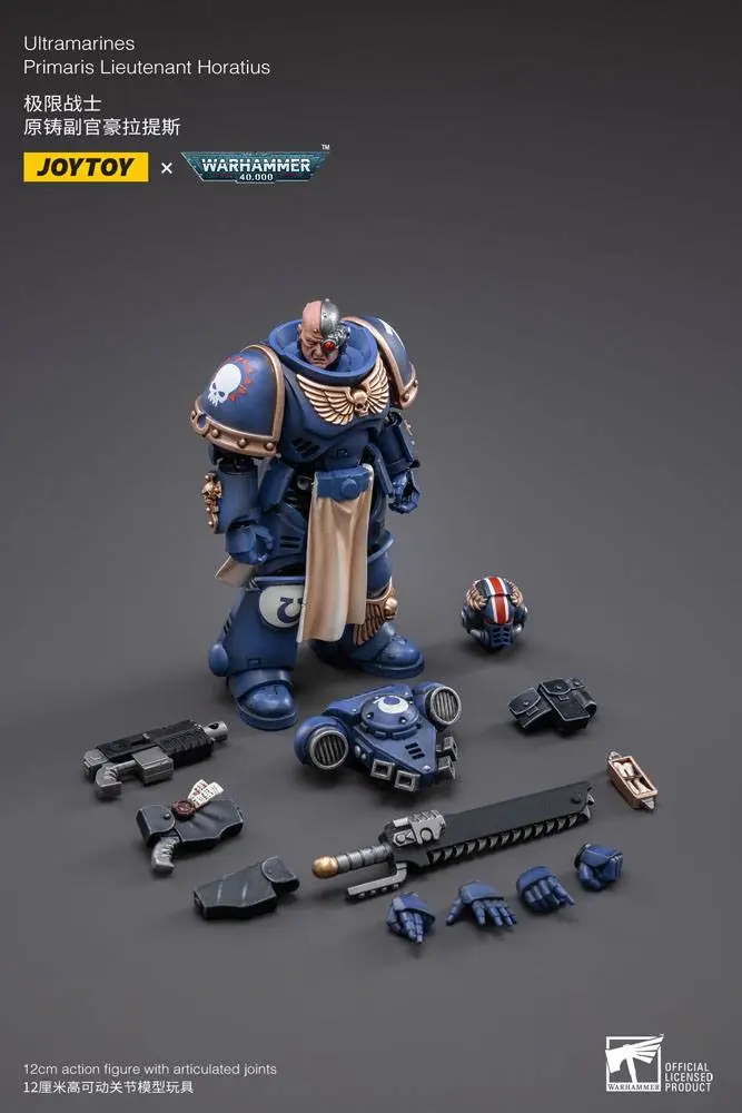 Warhammer 40k 1/18 Ultramarines Primaris Lieutenant Horatius akciófigura 12 cm termékfotó