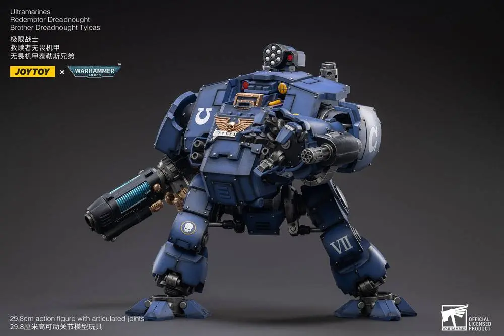 Warhammer 40k 1/18 Ultramarines Redemptor Dreadnought Brother Dreadnought Tyleas akciófigura 30 cm termékfotó