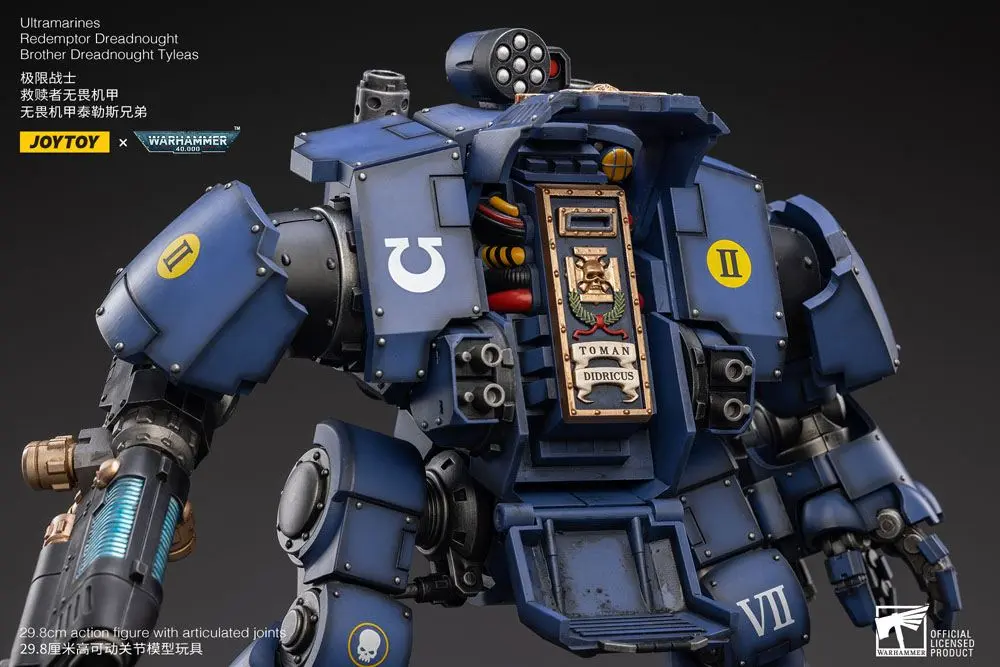 Warhammer 40k 1/18 Ultramarines Redemptor Dreadnought Brother Dreadnought Tyleas akciófigura 30 cm termékfotó