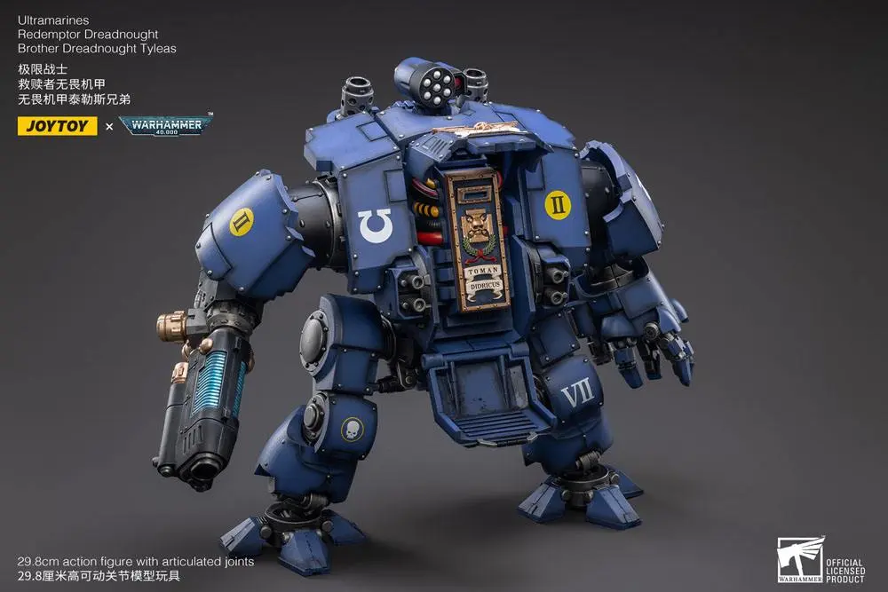 Warhammer 40k 1/18 Ultramarines Redemptor Dreadnought Brother Dreadnought Tyleas akciófigura 30 cm termékfotó