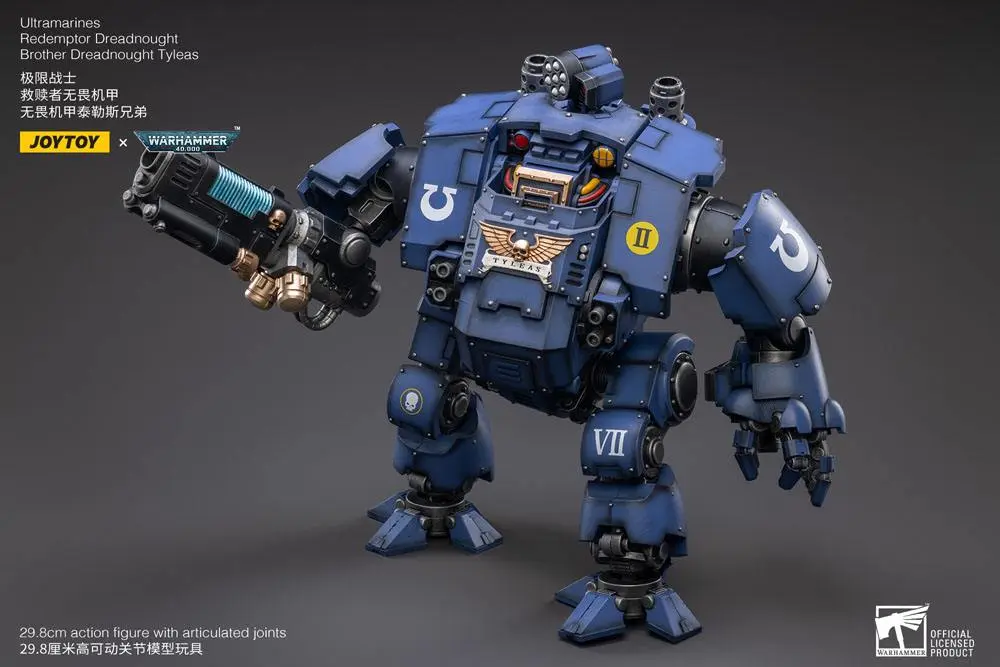 Warhammer 40k 1/18 Ultramarines Redemptor Dreadnought Brother Dreadnought Tyleas akciófigura 30 cm termékfotó