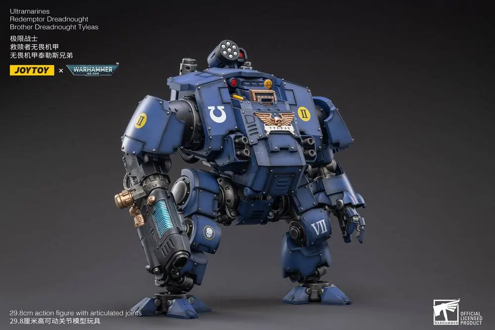 Warhammer 40k 1/18 Ultramarines Redemptor Dreadnought Brother Dreadnought Tyleas akciófigura 30 cm termékfotó