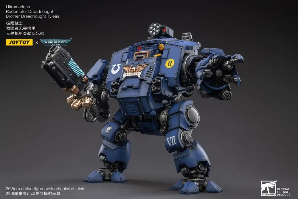 Warhammer 40k 1/18 Ultramarines Redemptor Dreadnought Brother Dreadnought Tyleas akciófigura 30 cm termékfotó