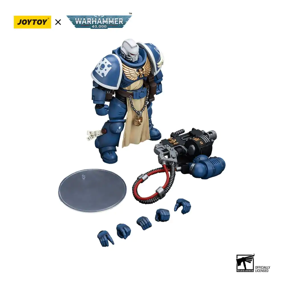 Warhammer 40k 1/18 Ultramarines Sternguard Veteran with Heavy Bolter akciófigura 12 cm termékfotó