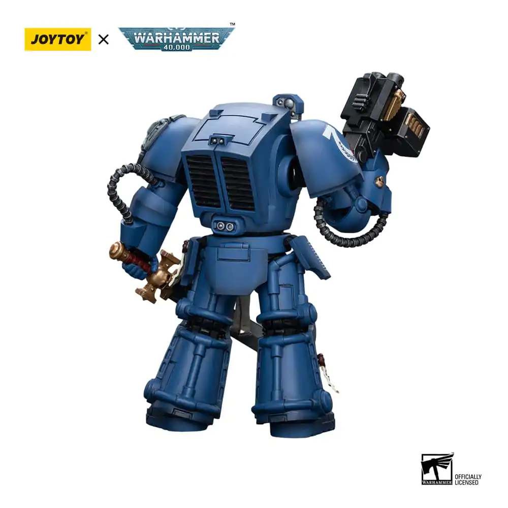 Warhammer 40k 1/18 Ultramarines Terminator Squad Sergeant with Power Sword and Teleport Homer akciófigura 12 cm termékfotó