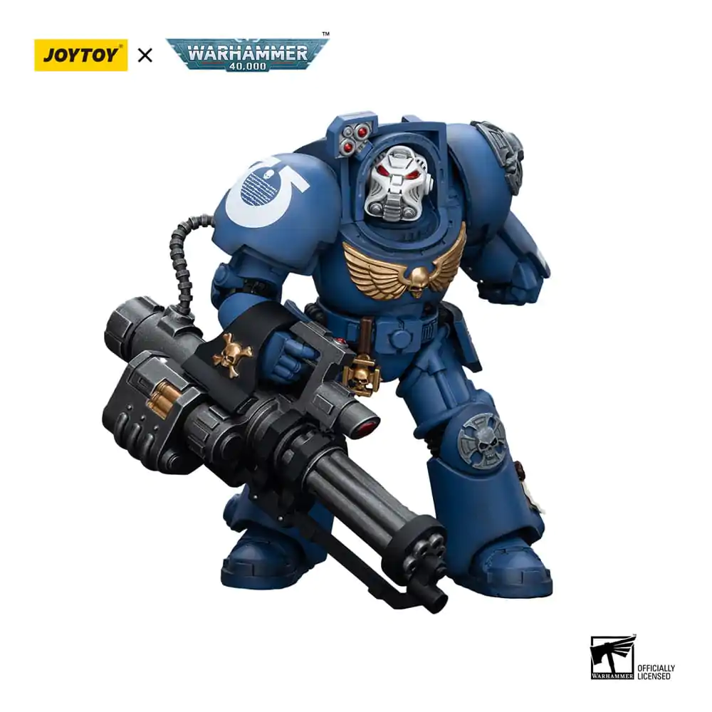 Warhammer 40k 1/18 Ultramarines Terminator Squad Terminator with Assault Cannon akciófigura 12 cm termékfotó