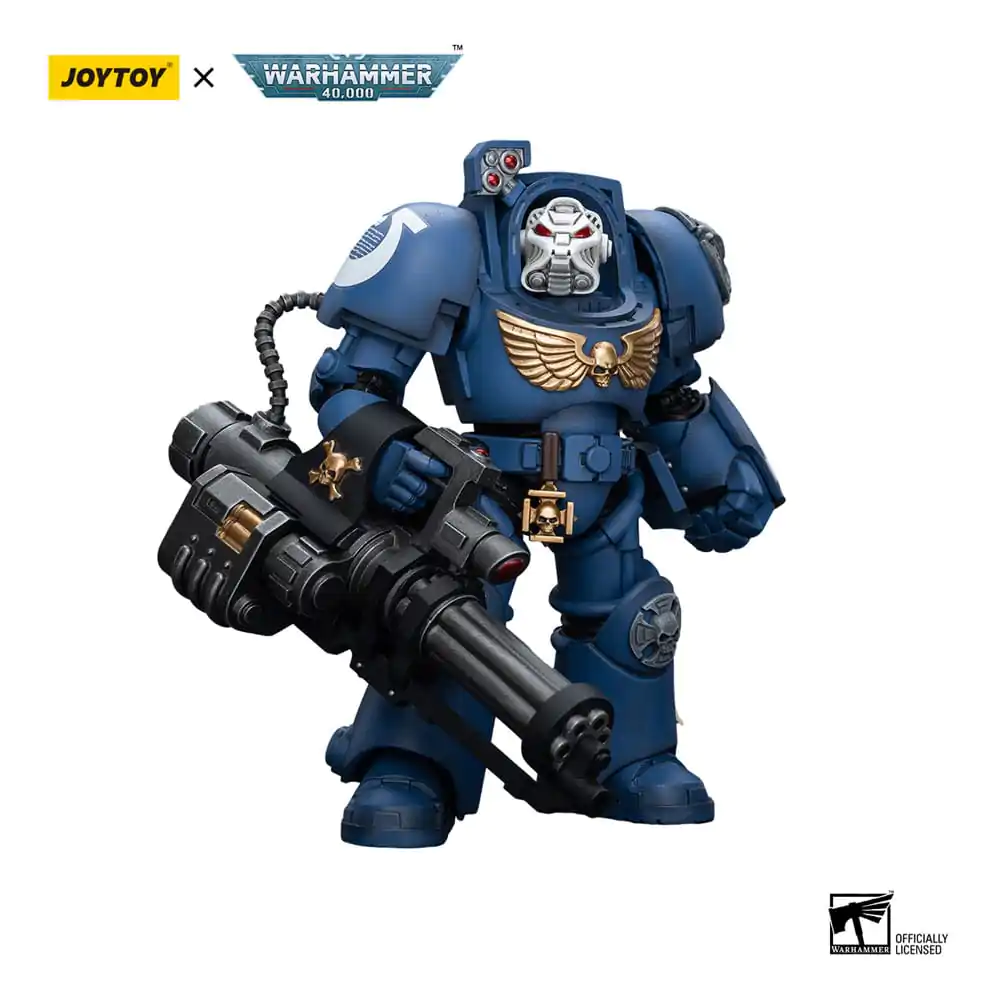 Warhammer 40k 1/18 Ultramarines Terminator Squad Terminator with Assault Cannon akciófigura 12 cm termékfotó