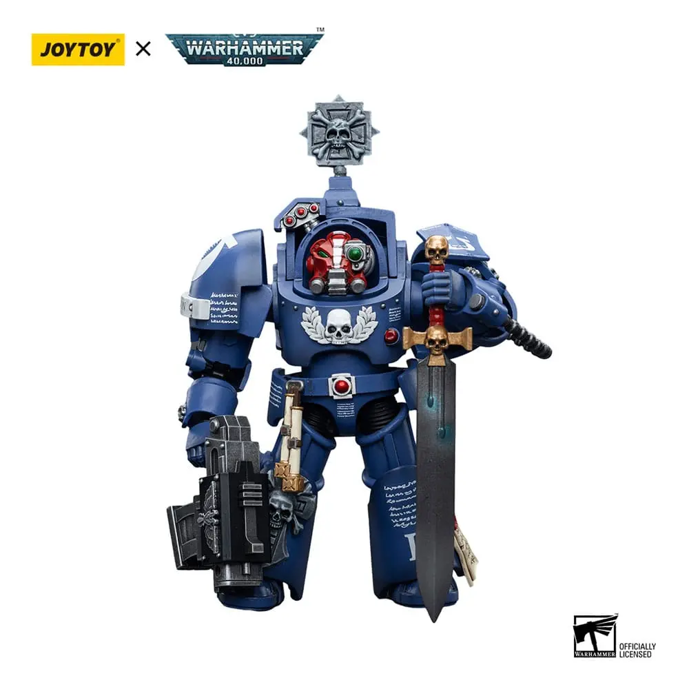 Warhammer 40k 1/18 Ultramarines Terminators Sergeant Terconon akciófigura 12 cm termékfotó