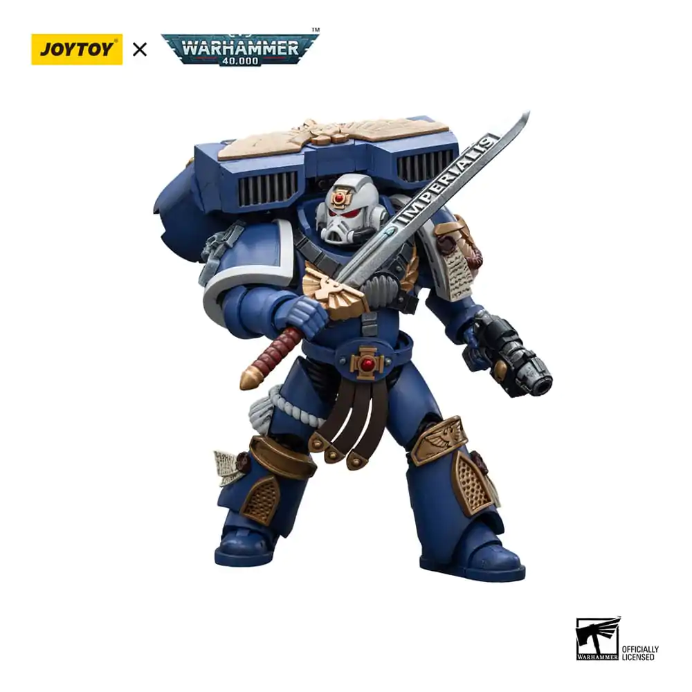 Warhammer 40k 1/18 Ultramarines Vanguard Veteran Sergeant akciófigura 12 cm termékfotó