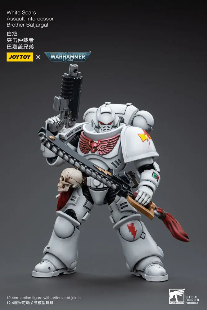 Warhammer 40k 1/18 White Scars Assault Intercessor Brother Batjargal akciófigura 12 cm termékfotó