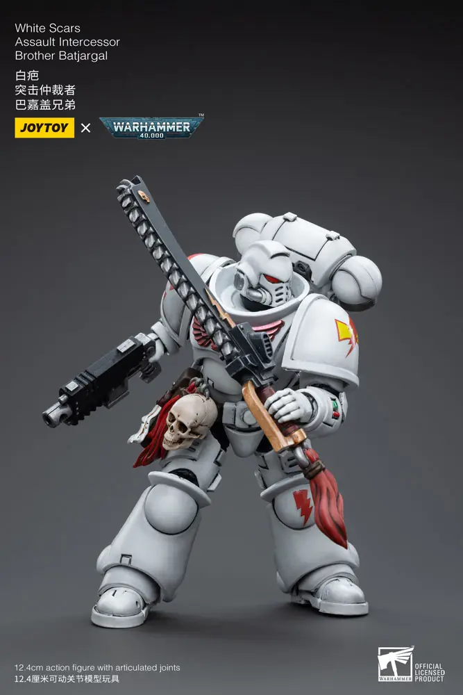Warhammer 40k 1/18 White Scars Assault Intercessor Brother Batjargal akciófigura 12 cm termékfotó