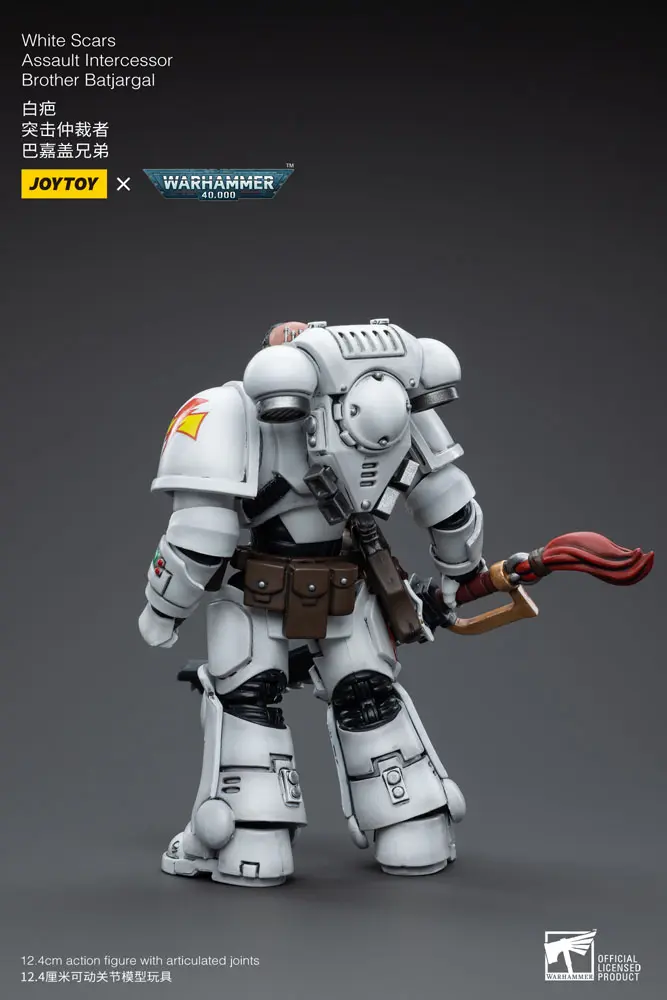 Warhammer 40k 1/18 White Scars Assault Intercessor Brother Batjargal akciófigura 12 cm termékfotó