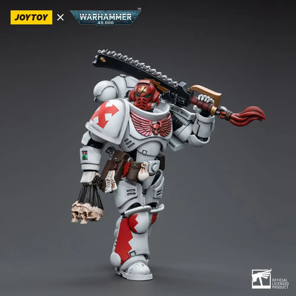Warhammer 40k 1/18 White Scars Assault Intercessor Sergeant Tsendbaatar akciófigura 12 cm termékfotó